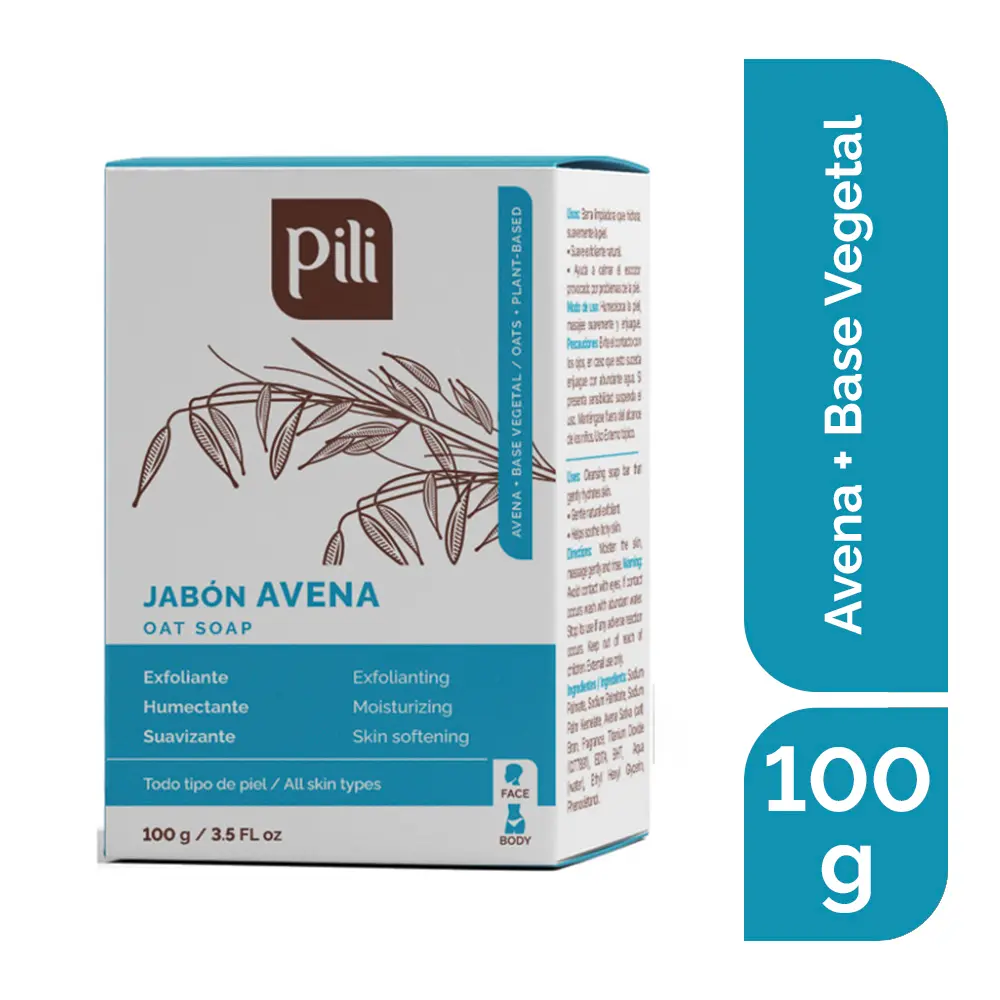 PILI OATS SOAP - BAR 3.5 OZ